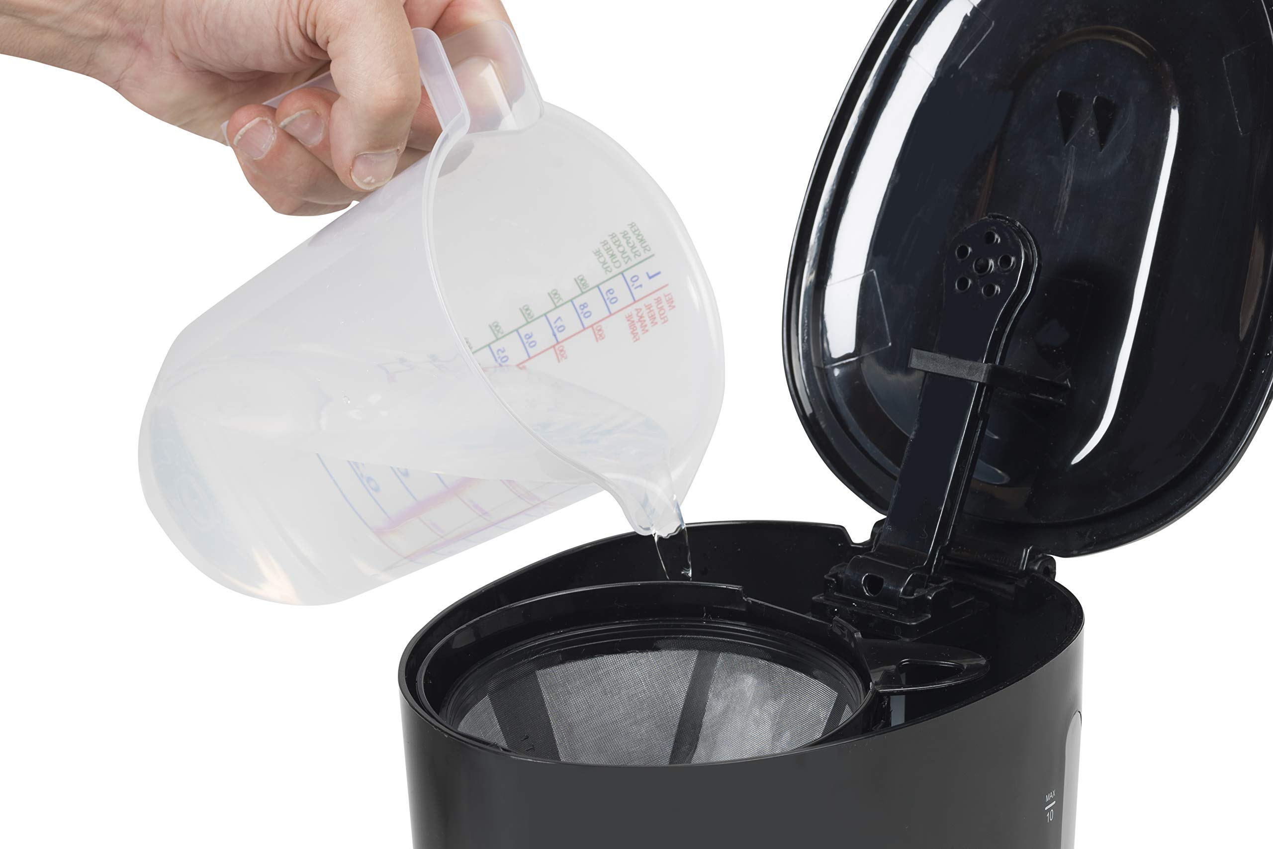bestron-acm750t-cafeti-re-filtre-10-tasses-avec-plaque-chauffante-750-w-noir image 2