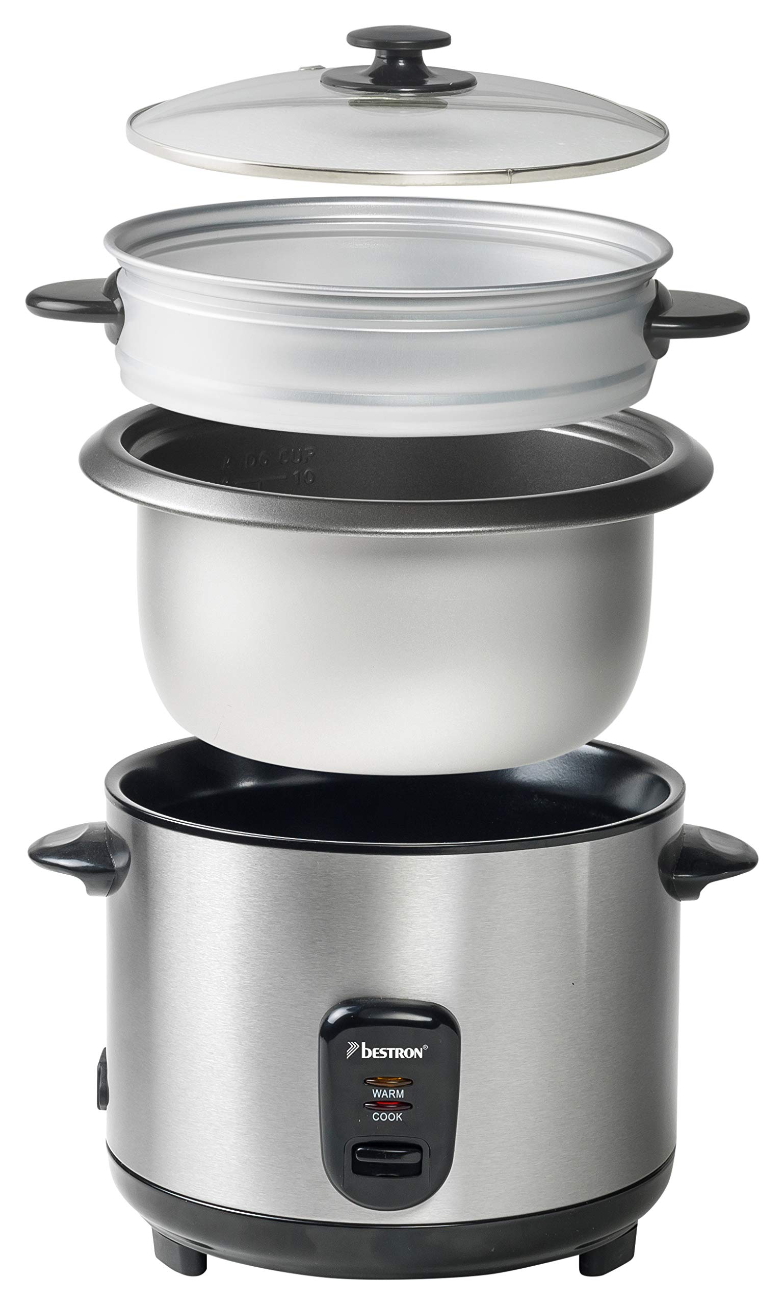 bestron-arc180-grand-cuiseur-riz-1-8-l-avec-panier-vapeur-et-maintien-au-chaud-7 image 2