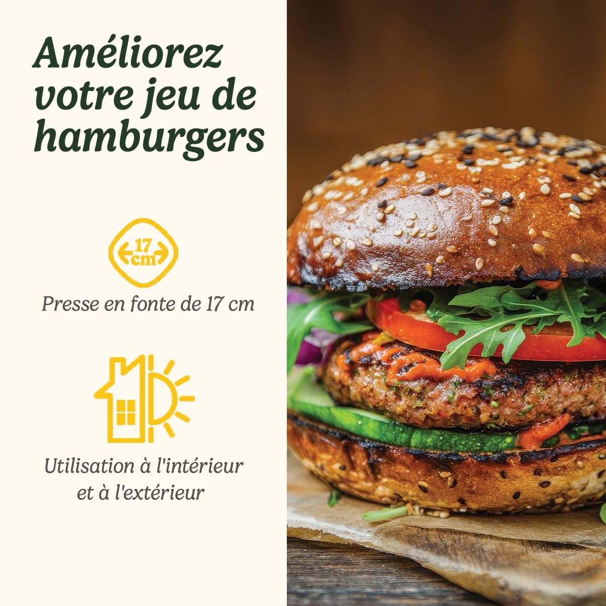 cuisinart-presse-hamburger-en-fonte-17-cm-presse-smash-burger-avec-poign-e-r-sis image 2