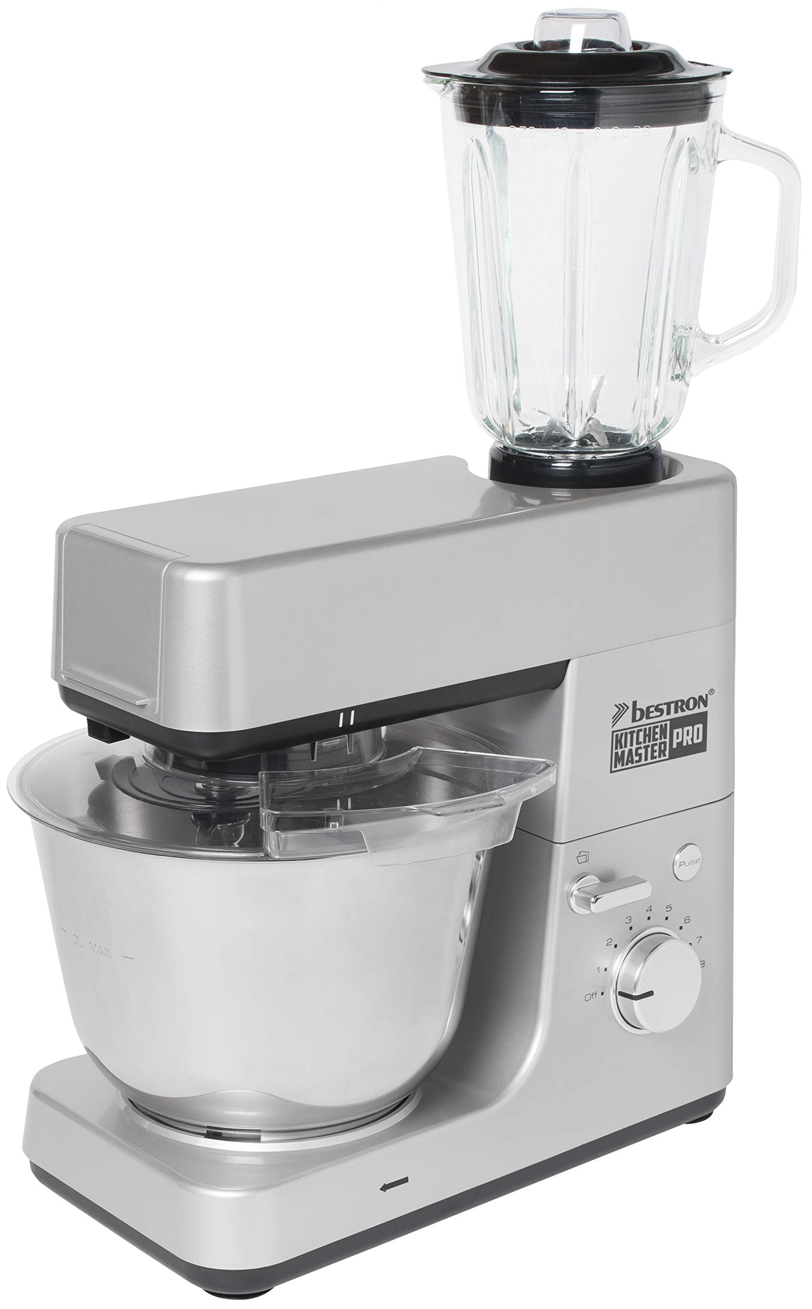 bestron-akm1600s-robot-de-cuisine-4-en-1-1200-w-avec-blender-hachoir-viande-et-k image 1