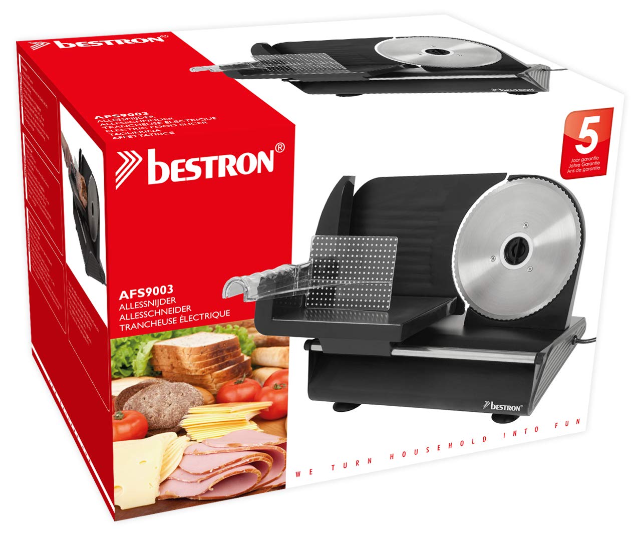 bestron-afs9003-trancheuse-lectrique-universelle-150-w-lame-190-mm-paisseur-0-15 image 4