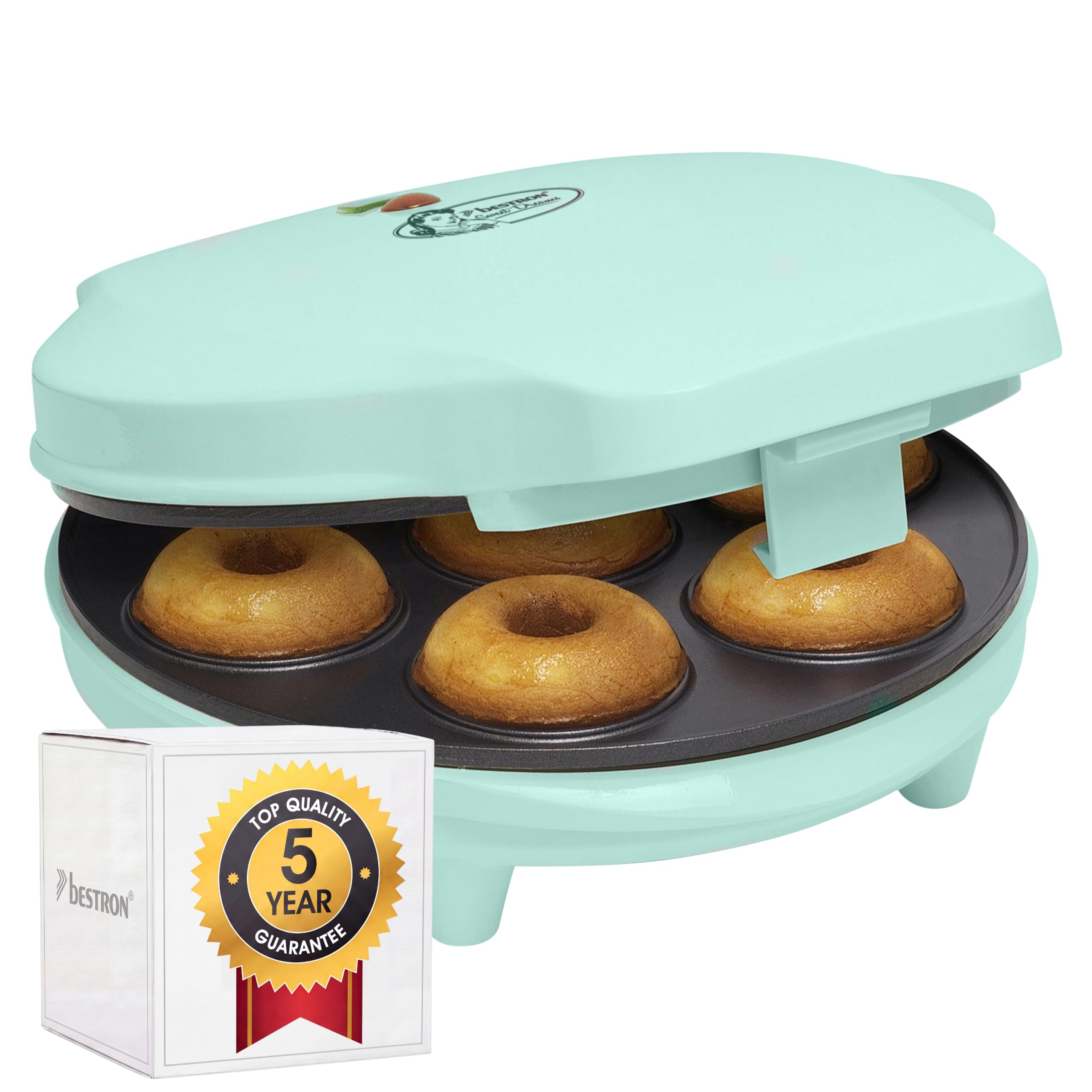 bestron-adm218bl-appareil-donuts-mini-machine-7-donuts-t-moin-de-cuisson-antiadh image 4