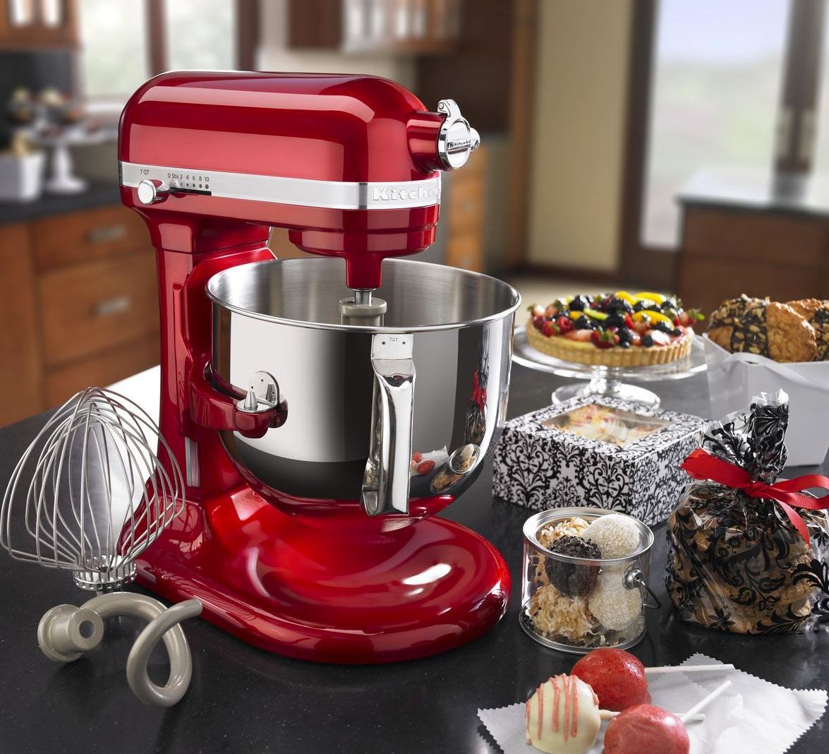 kitchenaid-artisan-5ksm7580x-robot-sur-socle-6-9-l-bol-inox-moteur-1-6-ch-rouge- image 3