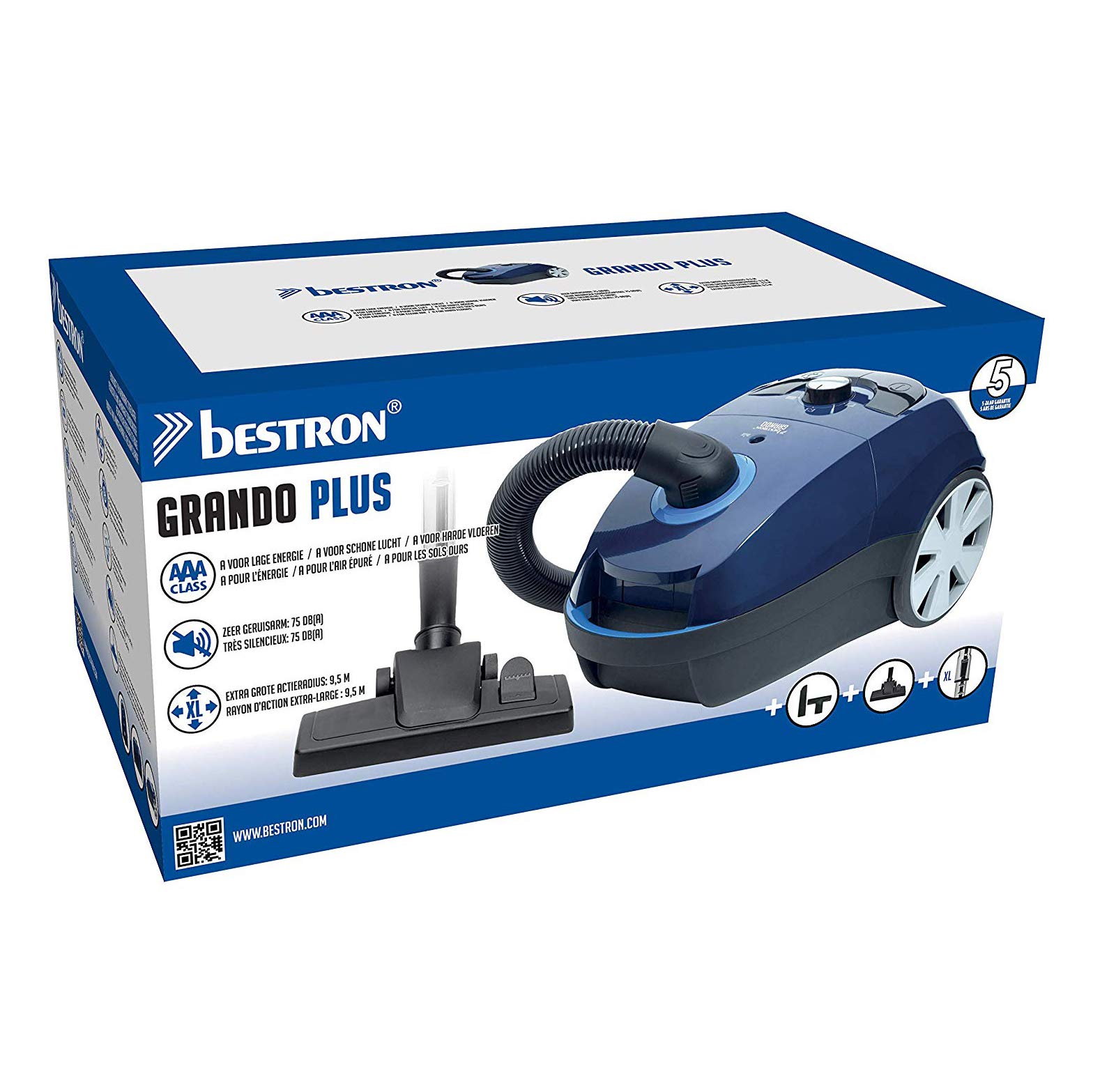 bestron-abg750bbe-aspirateur-tra-neau-avec-sac-1-5-l-650-w-rayon-d-action-9-5-m- image 7