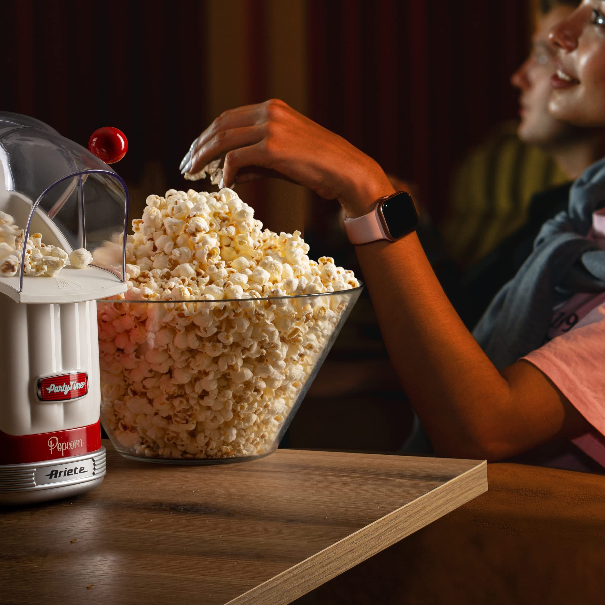 ariete-2958-party-time-machine-pop-corn-1100-w-avec-poign-e-doseuse-r-servoir-60 image 5