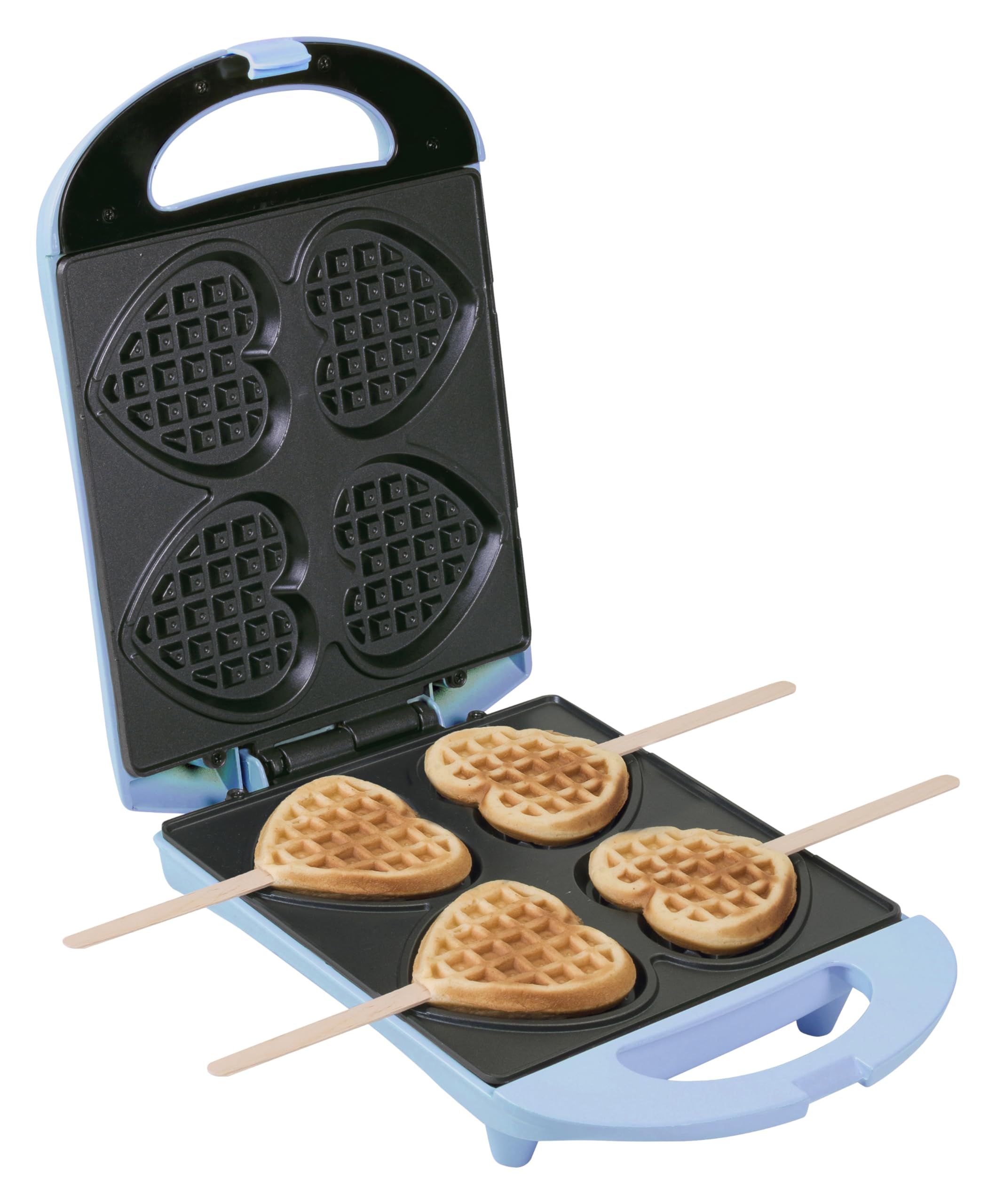 bestron-dsw271p-sweet-dreams-gaufrier-gaufres-c-ur-sur-b-tonnet-4-gaufrettes-r-t image 7