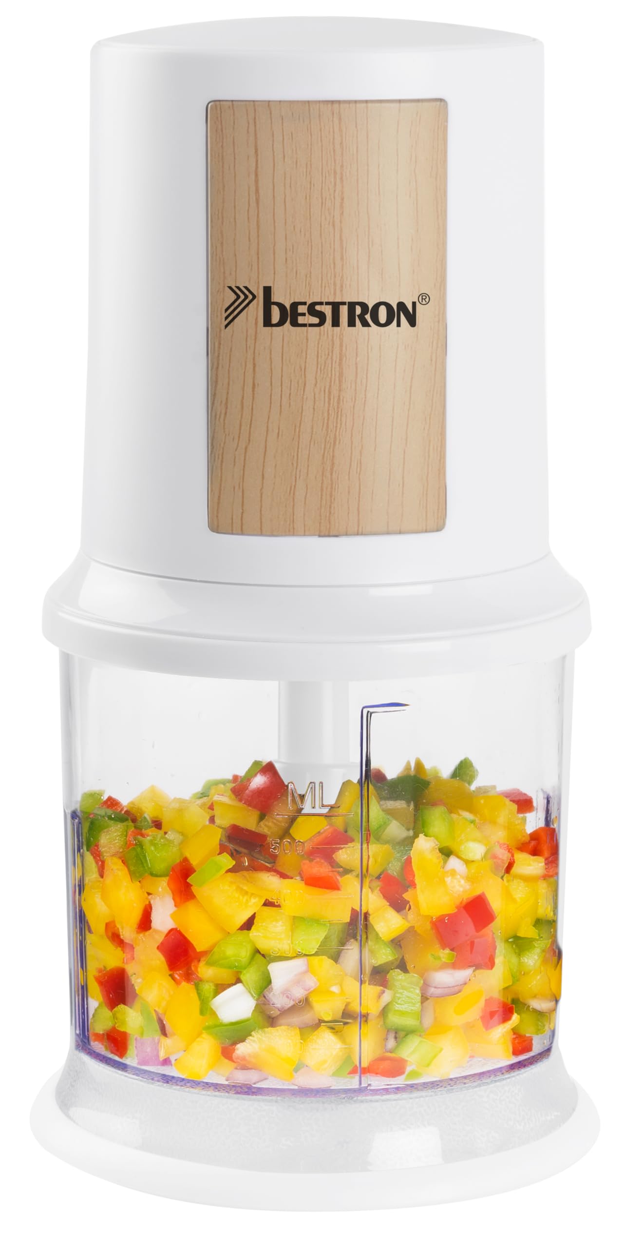bestron-akc200-mini-hachoir-lectrique-500-ml-2-lames-inox-400-w-noir-argent image 6