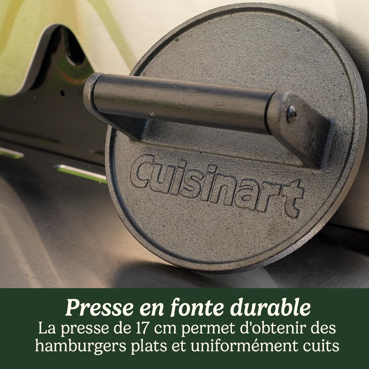 cuisinart-presse-hamburger-en-fonte-17-cm-presse-smash-burger-avec-poign-e-r-sis image 3