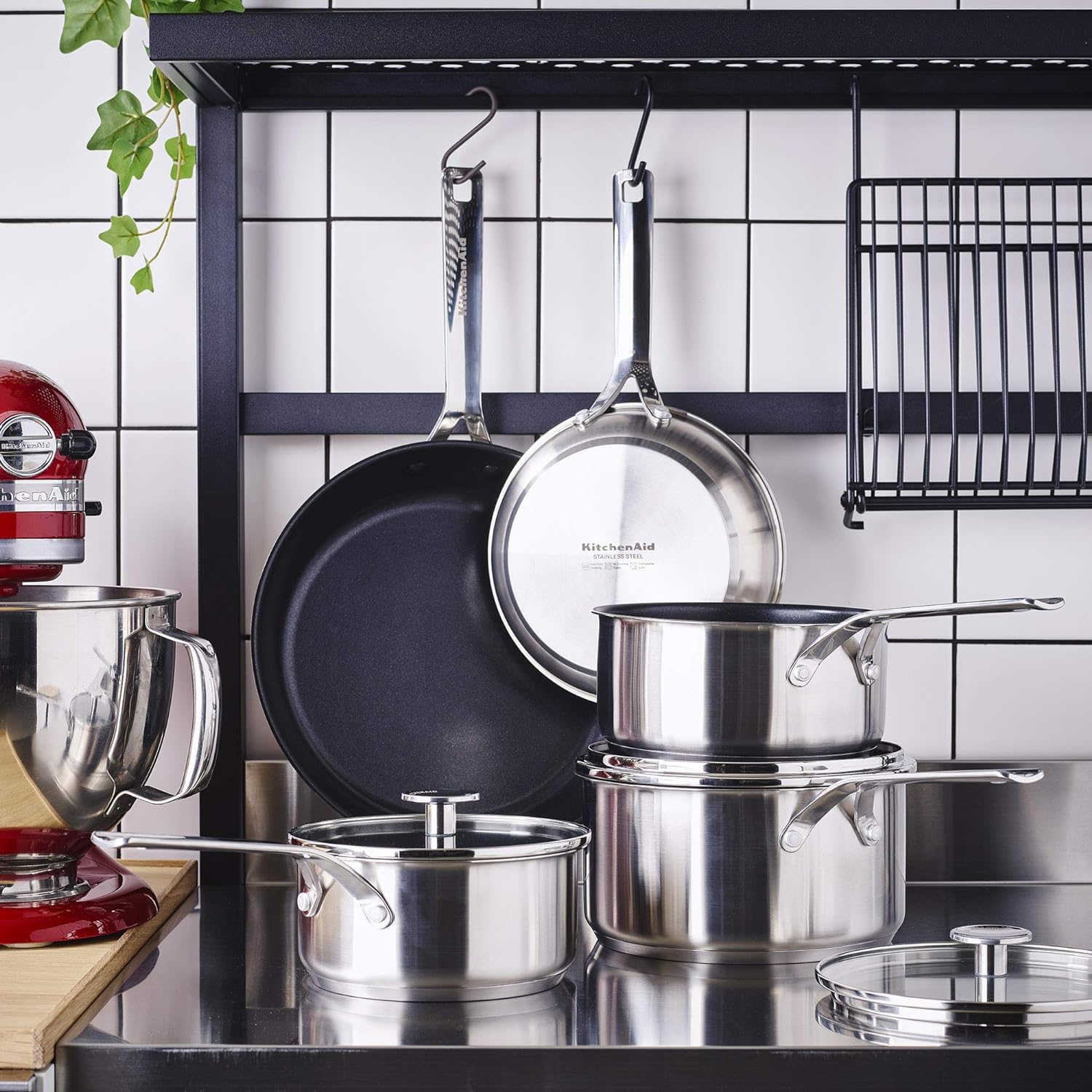 kitchenaid-stainless-steel-batterie-de-cuisine-antiadh-sive-5-pi-ces-acier-inoxy image 2