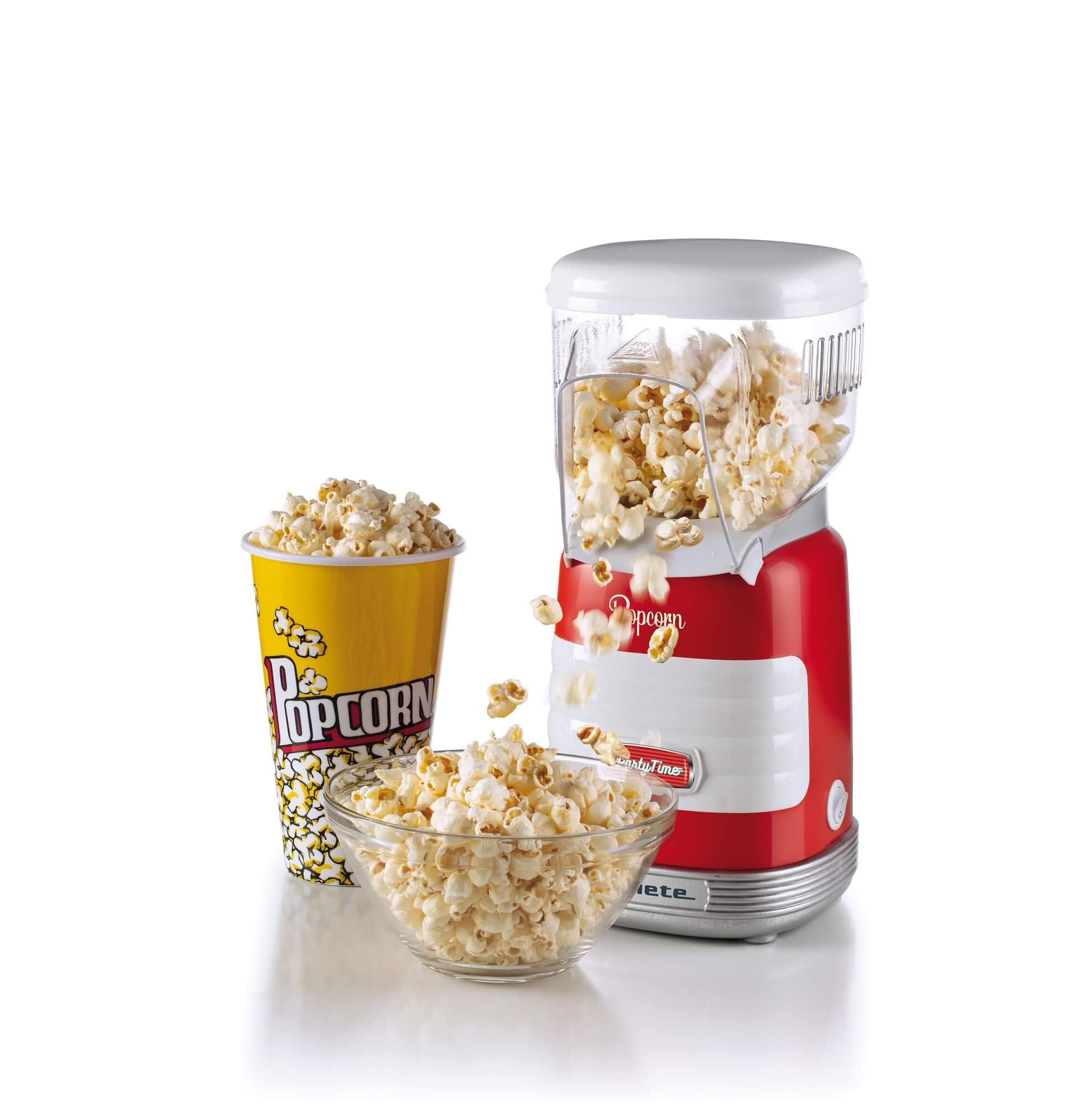 ariete-party-time-2956-machine-pop-corn-air-chaud-1100-w-60-g-de-pop-corn-en-2-m image 3