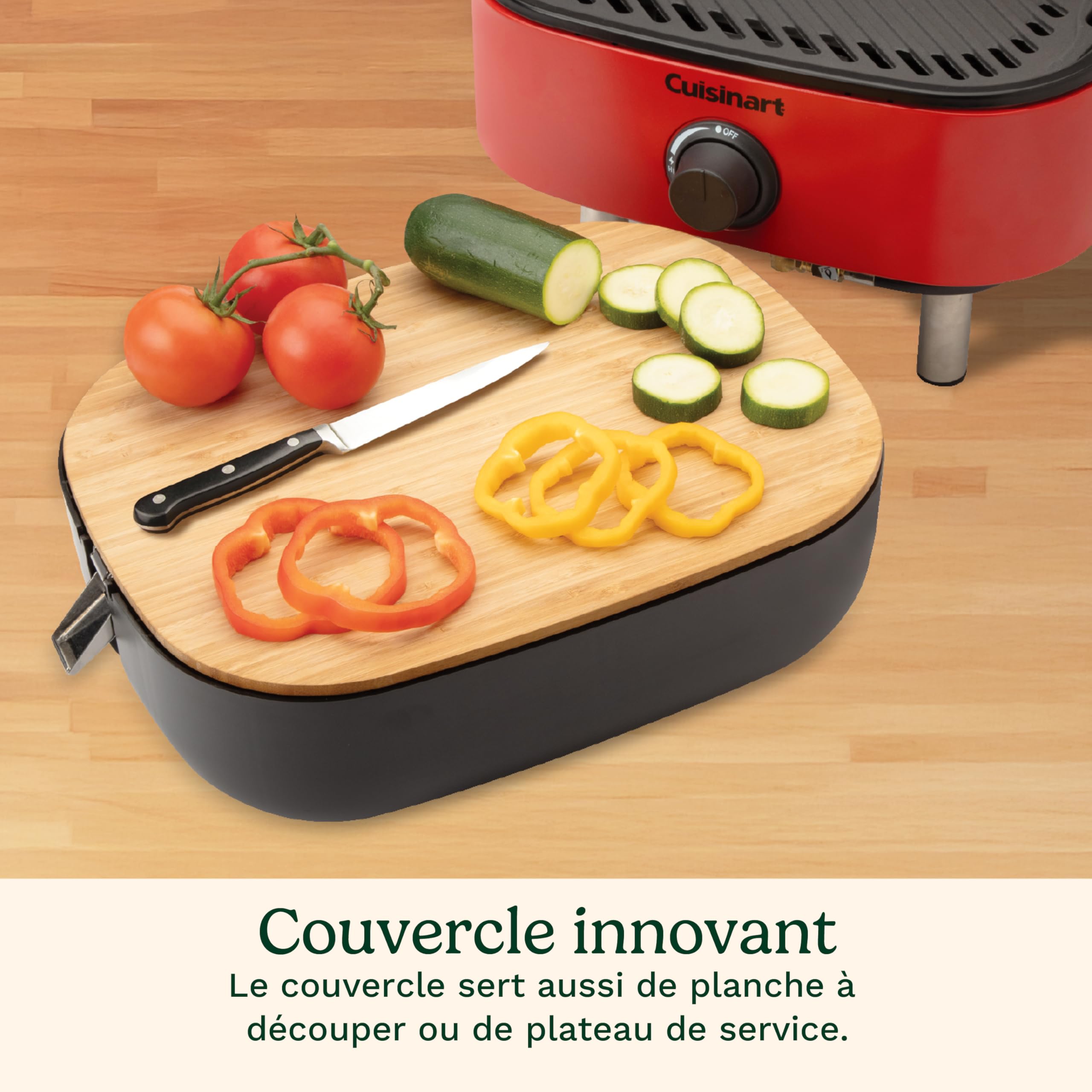 cuisinart-venture-barbecue-gaz-portable-stack-n-go-couvercle-bois-planche-d-coup image 4