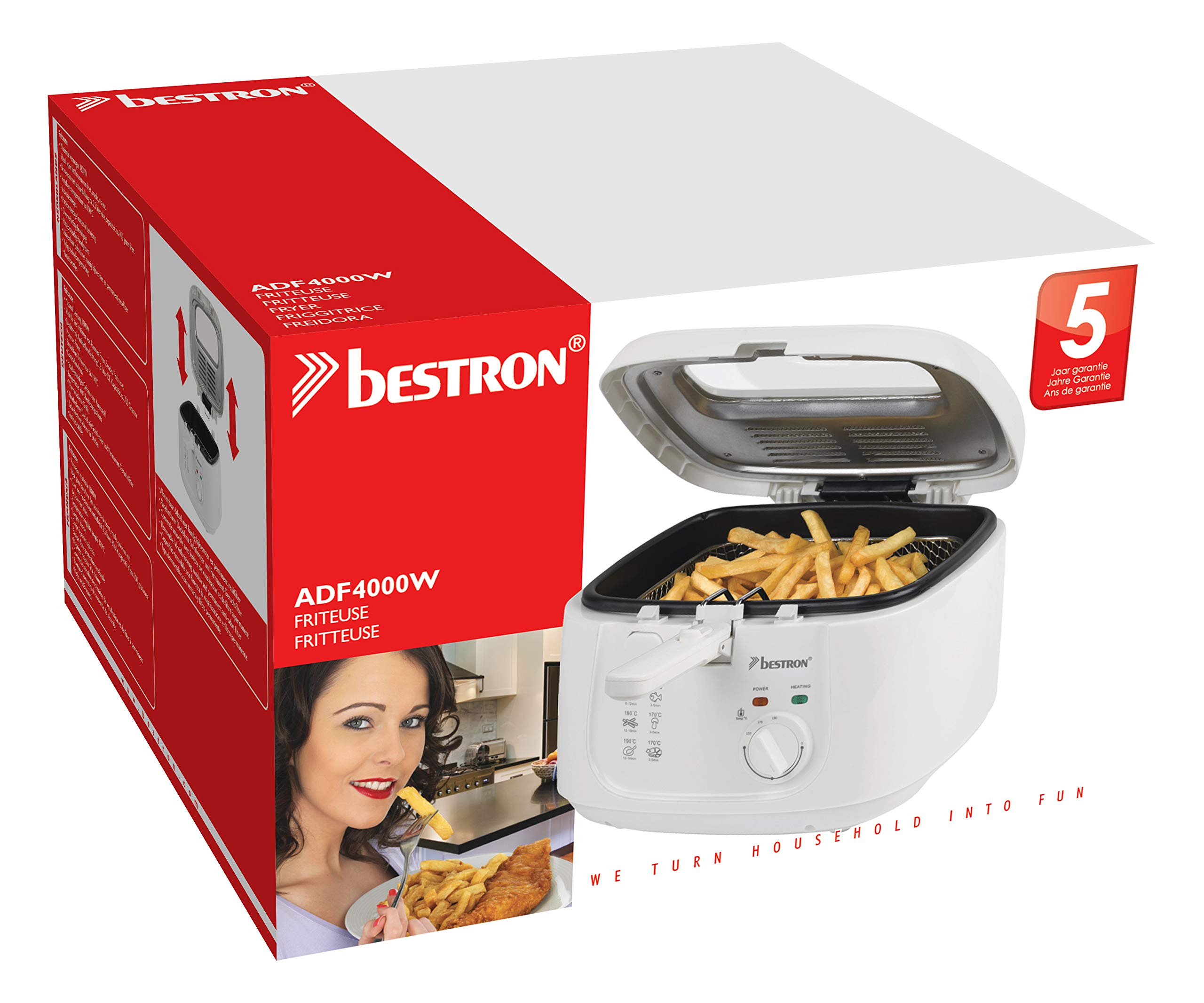 bestron-friteuse-2-5-l-pour-700-g-de-frites-1800-w-thermostat-190-c-blanc image 6