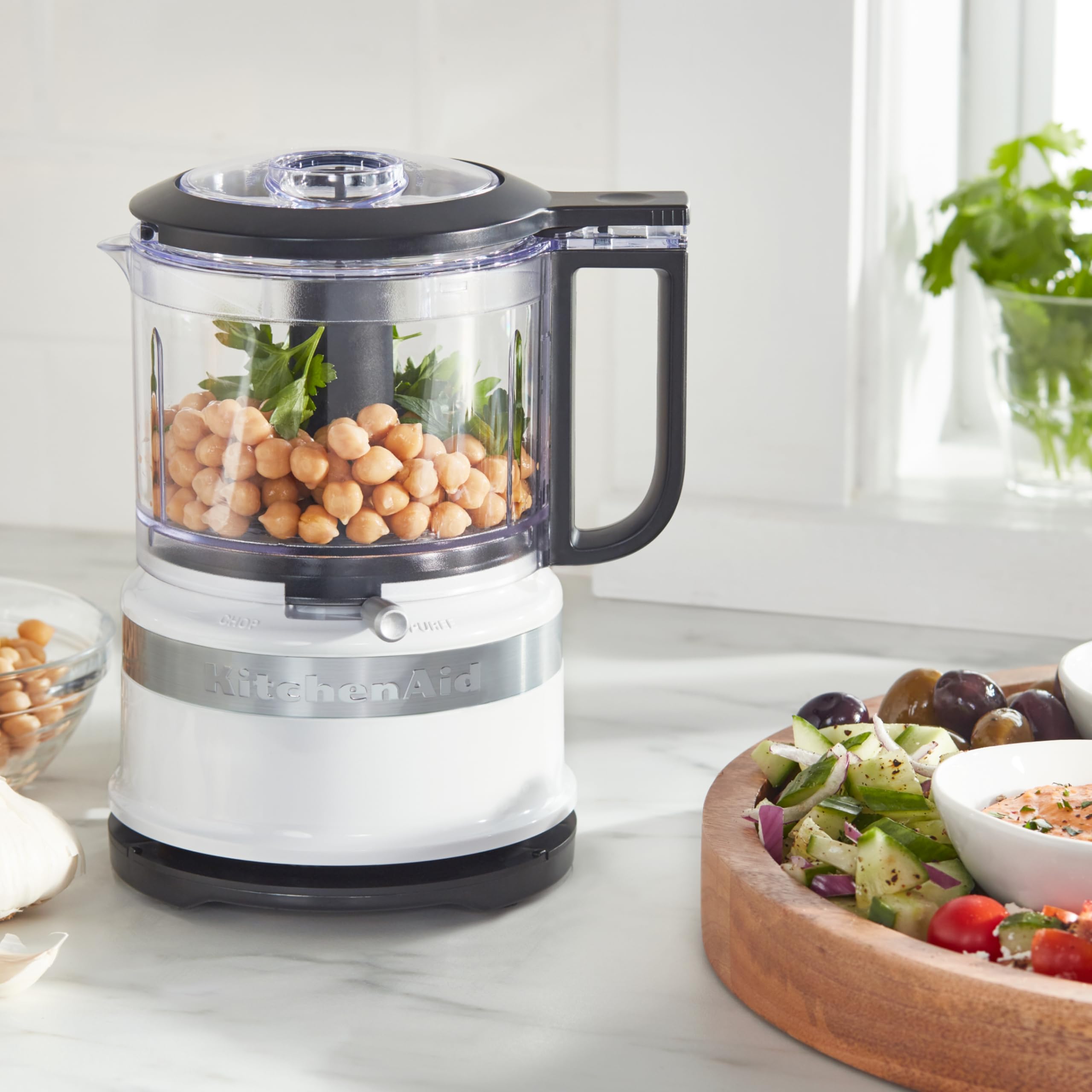 kitchenaid-mini-robot-de-cuisine-830ml-blanc-mixeur-lectrique-compact-2-vitesses image 5