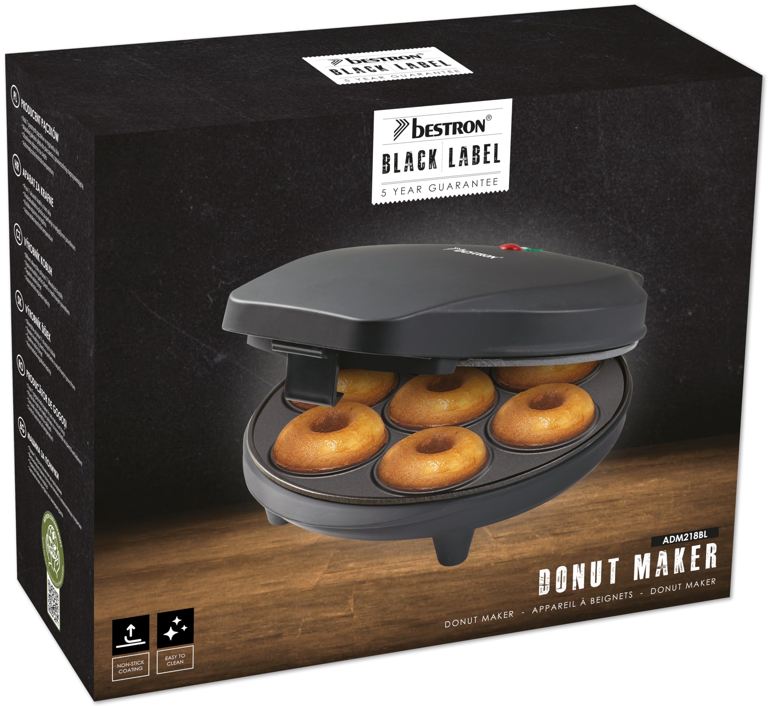 bestron-adm218bl-appareil-donuts-mini-machine-7-donuts-t-moin-de-cuisson-antiadh image 3