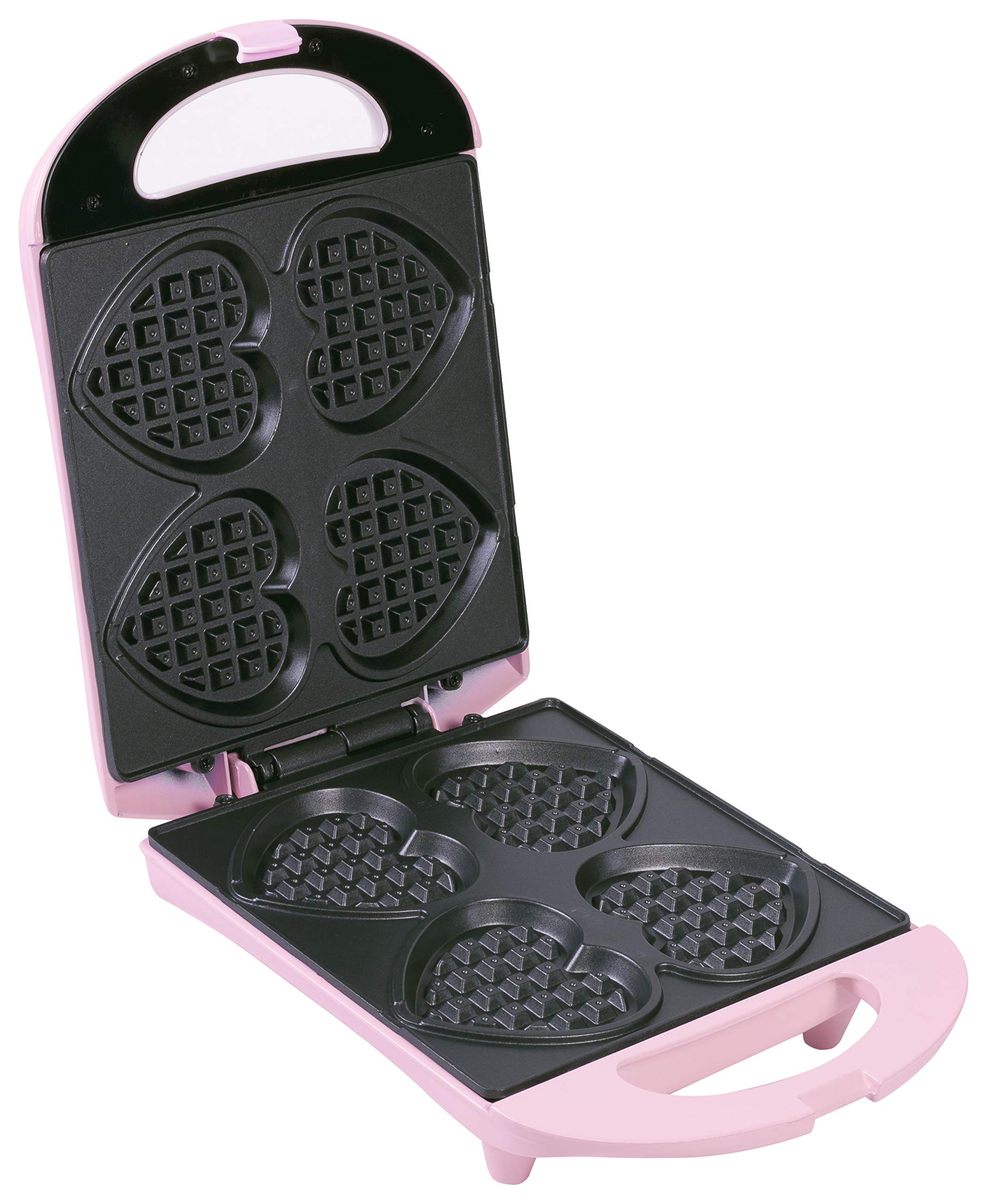 bestron-dsw271p-sweet-dreams-gaufrier-gaufres-c-ur-sur-b-tonnet-4-gaufrettes-r-t image 3