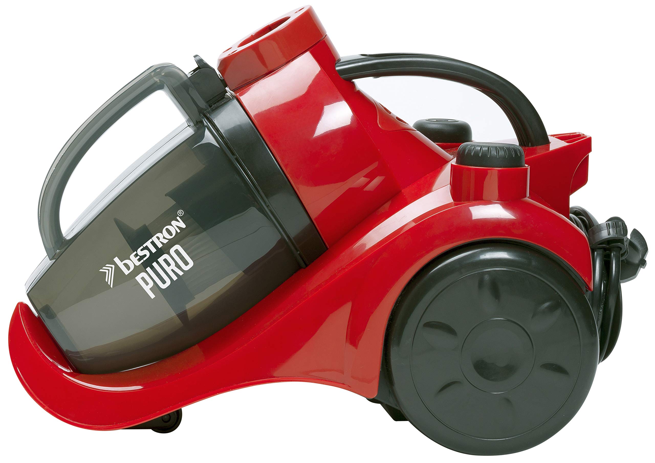 bestron-aspirateur-tra-neau-sans-sac-700-w-capacit-1-l-rayon-d-action-7-5-m-roug image 5