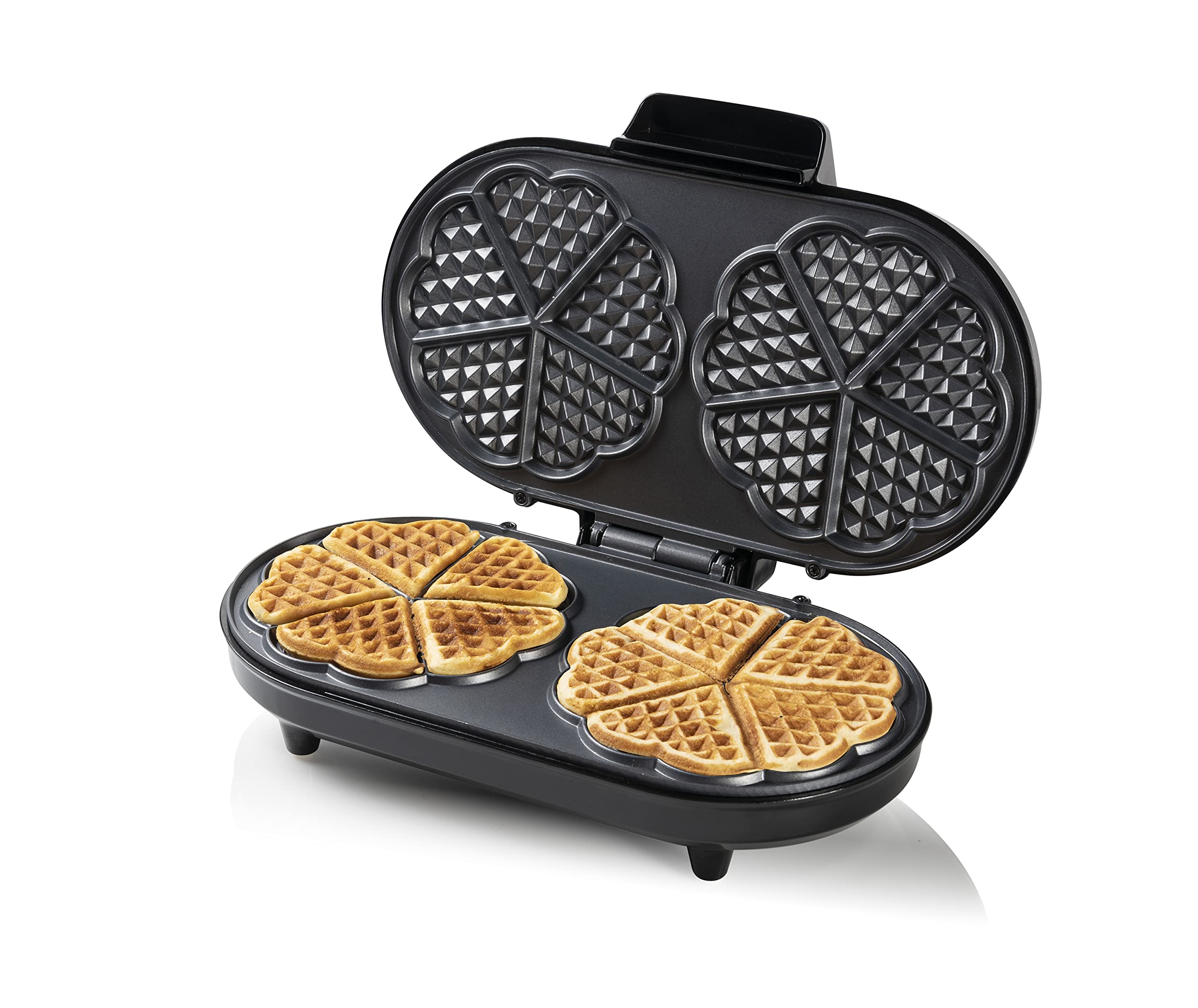 bestron-adwm1000bl-gaufrier-double-sweet-dreams-10-gaufres-en-forme-de-c-ur-anti image 5