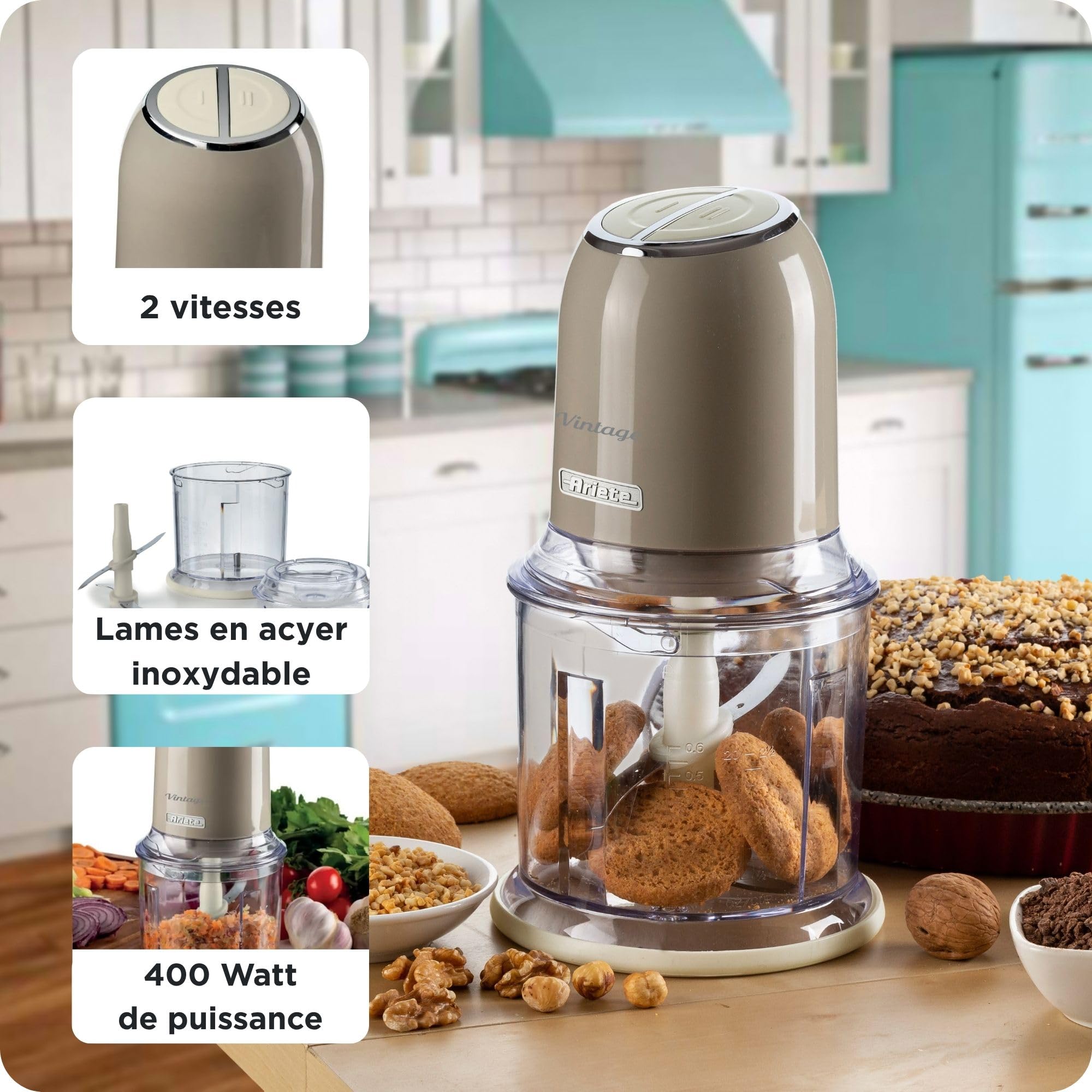 ariete-vintage-438-hachoir-lectrique-multifonction-600-ml-4-lames-inox-2-vitesse image 4