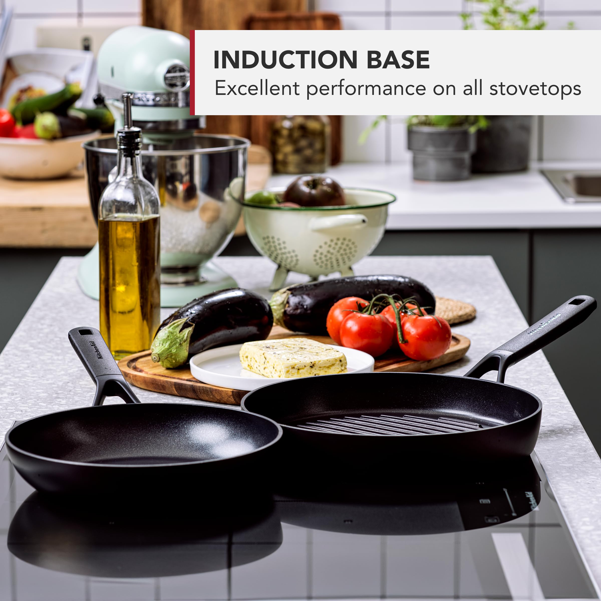 kitchenaid-classic-forged-aluminium-ensemble-de-po-les-antiadh-sives-20-cm-28-cm image 2