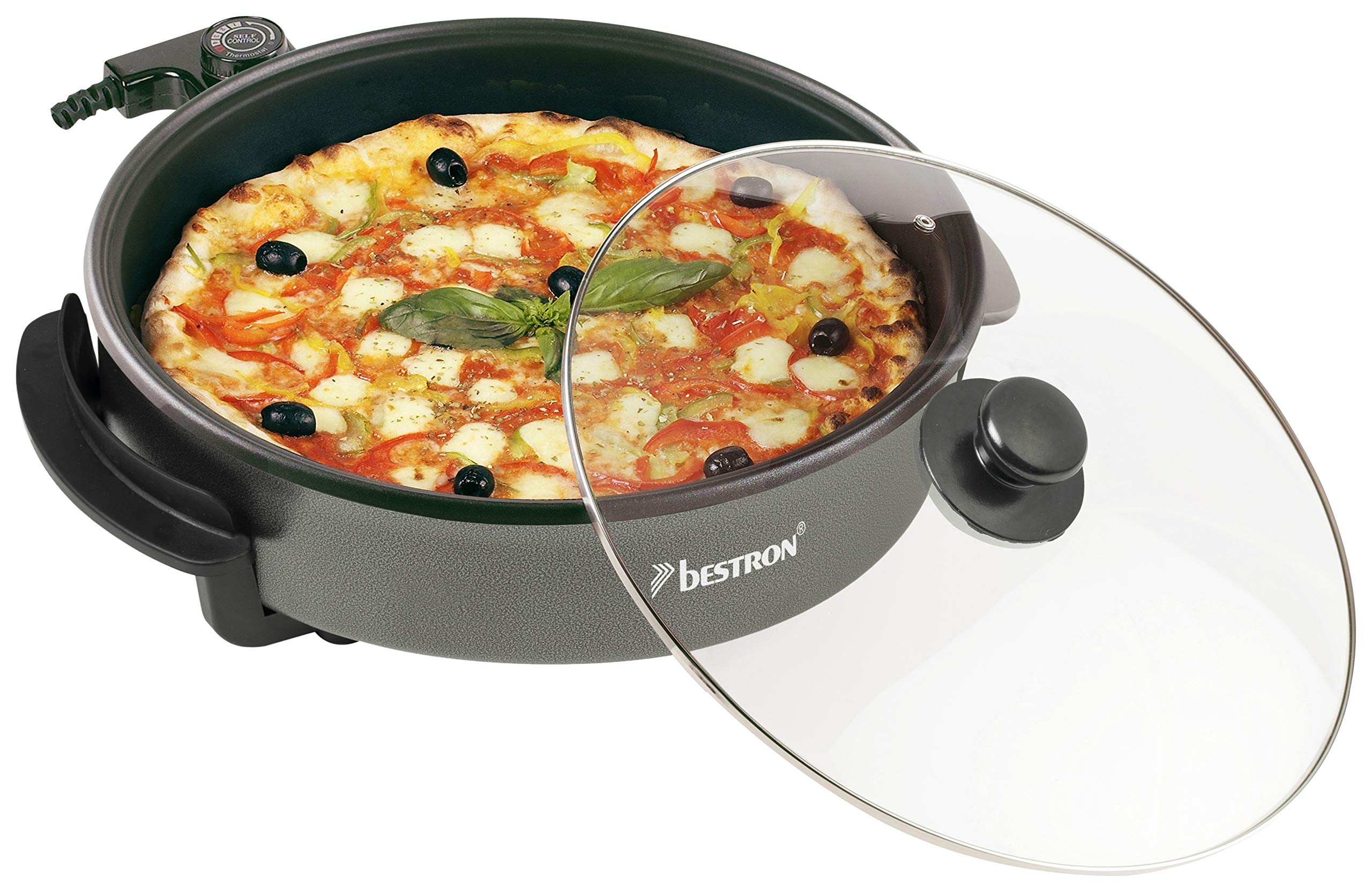 bestron-ahp1500z-po-le-lectrique-de-f-te-xl-32-cm-avec-couvercle-en-verre-rev-te image 3