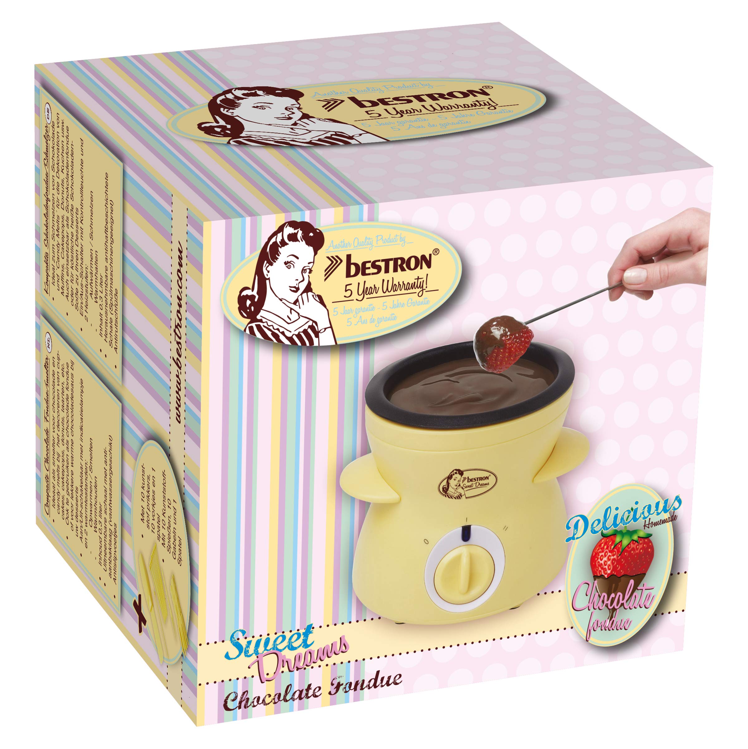bestron-dcm043-appareil-fondue-au-chocolat-2-personnes-25-w-2-r-glages-10-broche image 7