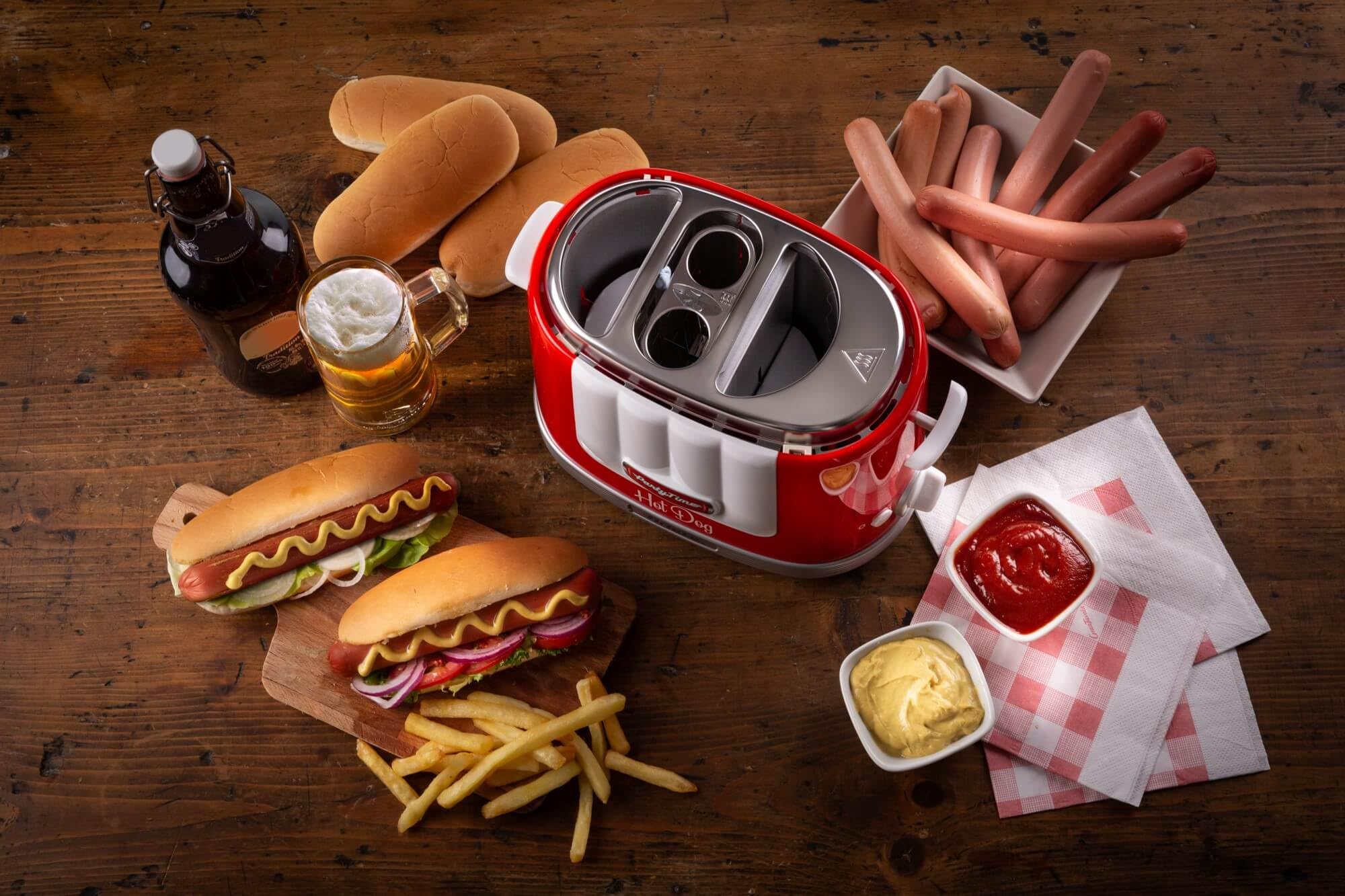 ariete-206-00-machine-hot-dog-party-time-650-w-4-compartiments-5-niveaux-de-cuis image 4