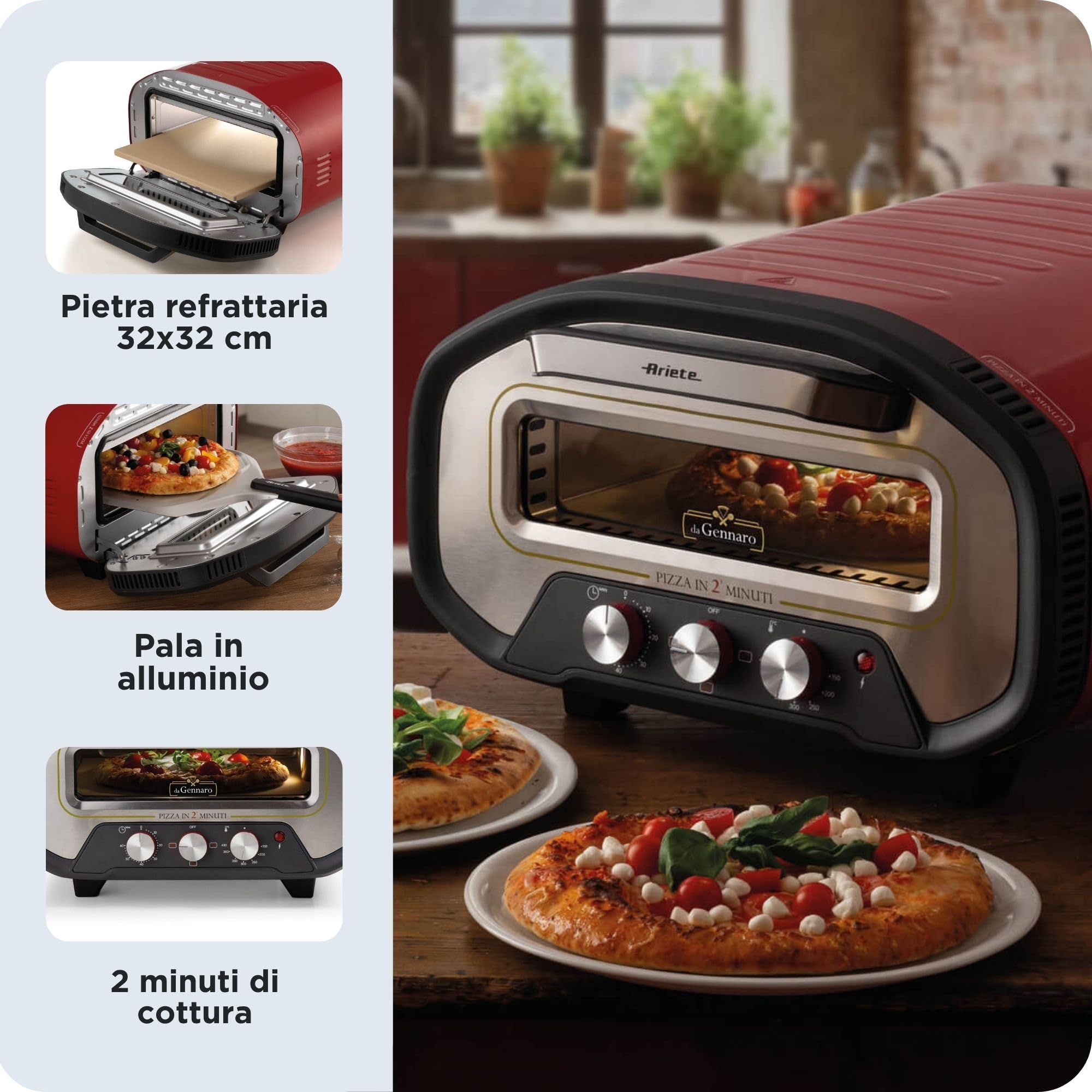ariete-3901-da-gennaro-four-pizza-lectrique-2200-w-430-c-pierre-r-fractaire-cuis image 5