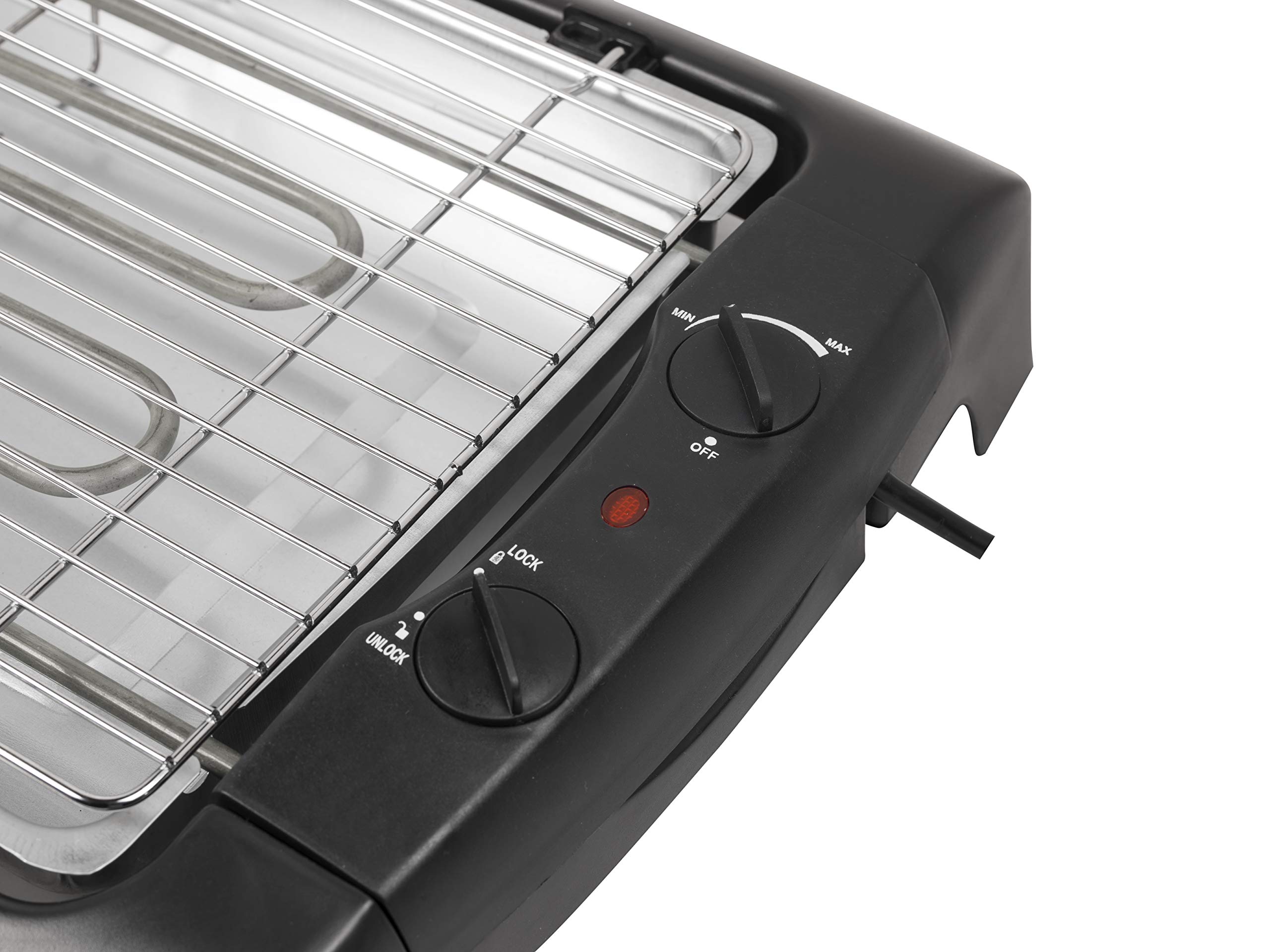 bestron-aja802t-barbecue-de-table-lectrique-2000-w-grille-36-x-28-cm-pieds-haute image 2