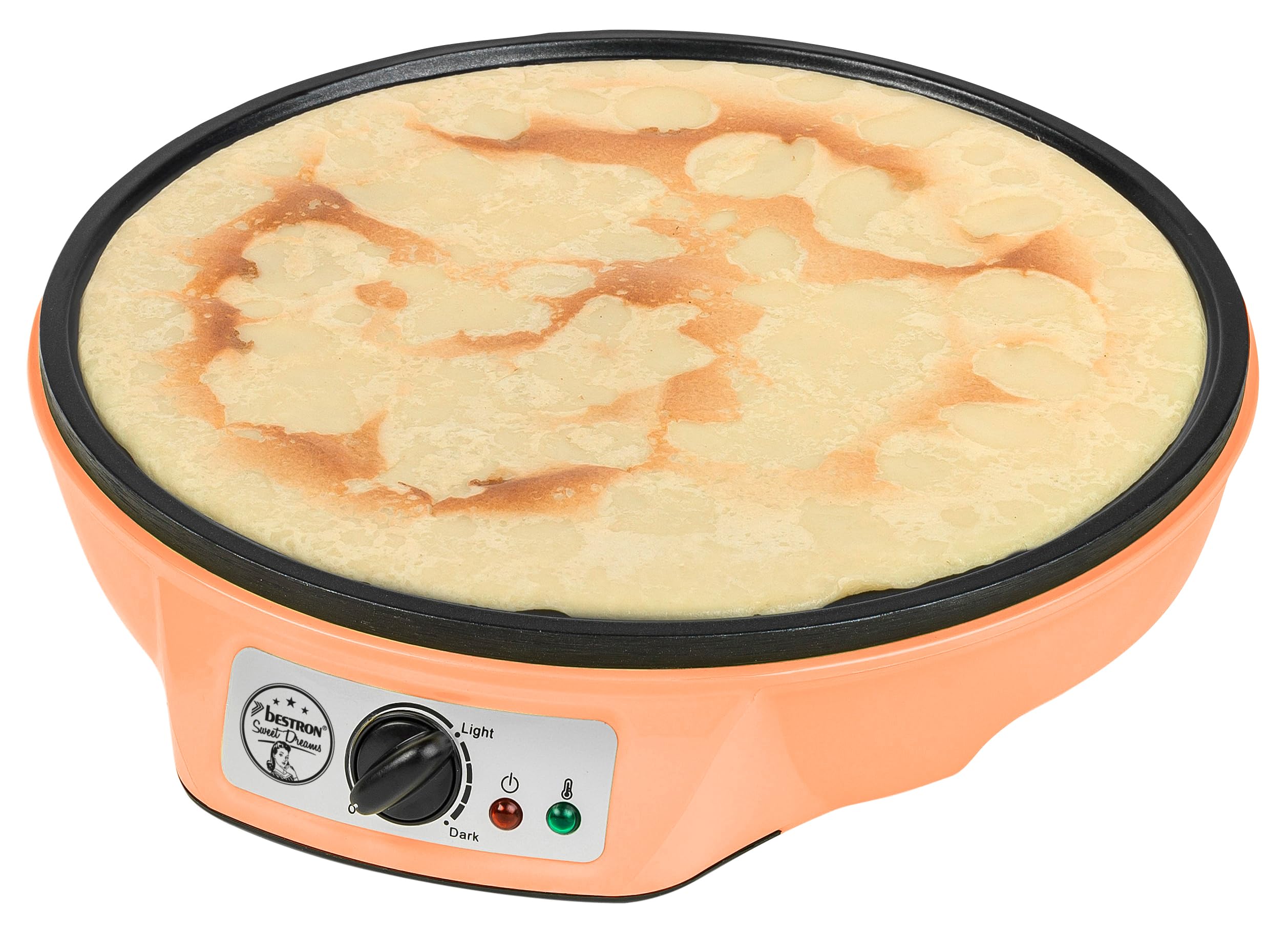 bestron-asw602-sweet-dreams-cr-pi-re-lectrique-r-tro-30-cm-1000-w-rev-tement-ant image 4