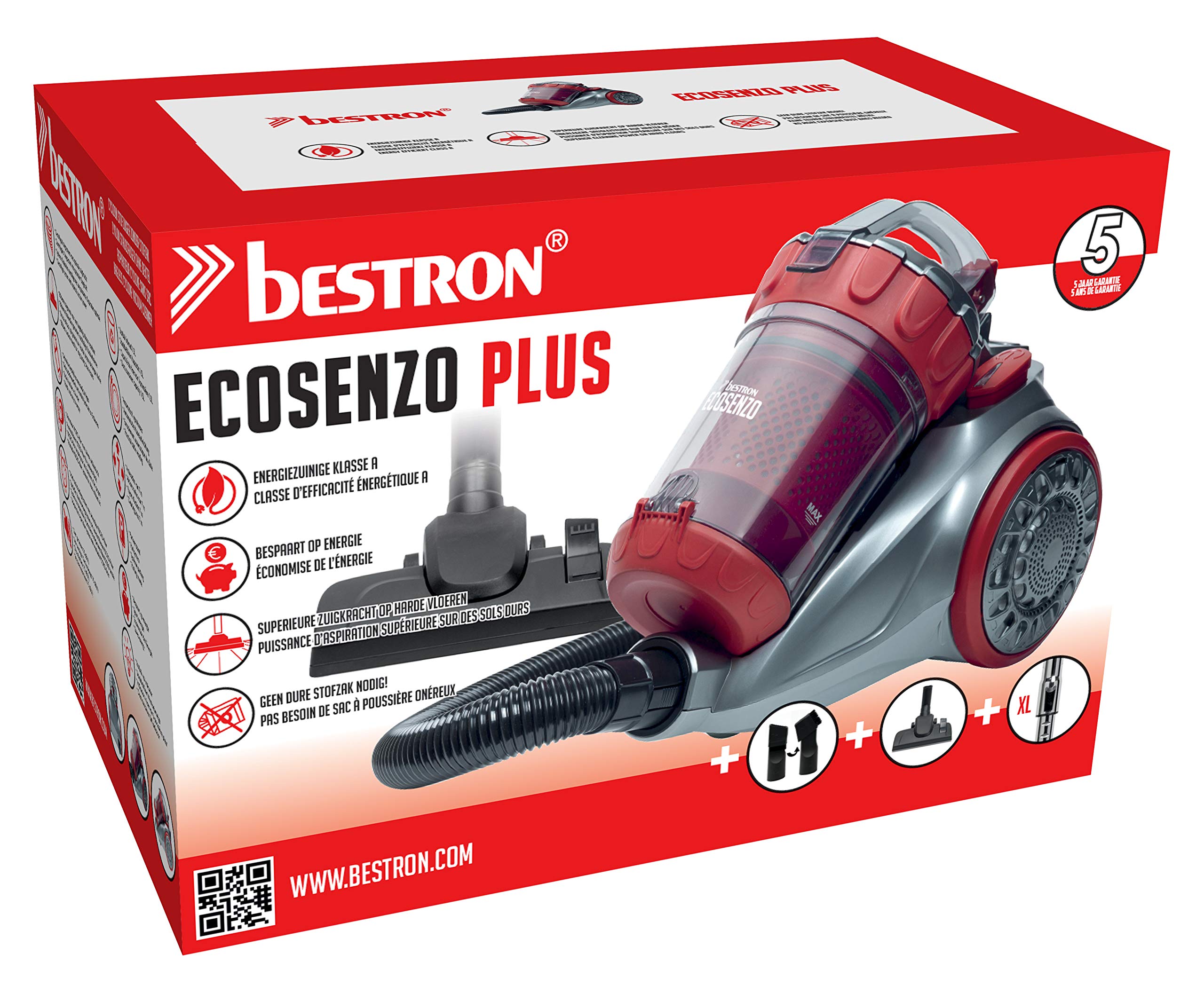 bestron-abl930sr-aspirateur-tra-neau-sans-sac-700-w-hepa-lavable-rayon-d-action- image 6