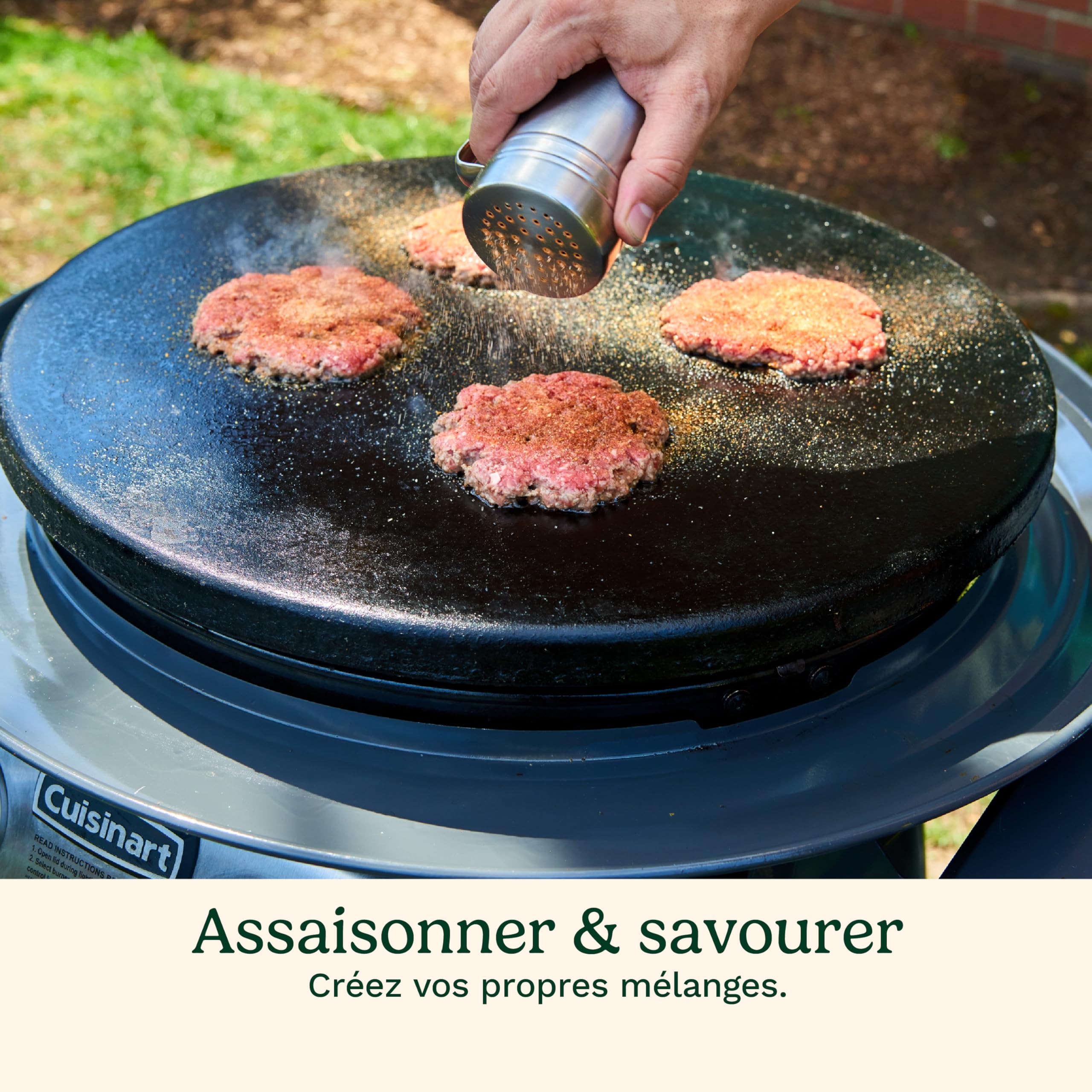cuisinart-kit-presse-burger-fonte-17-cm-smash-burger-avec-spatule-et-feuilles-an image 5