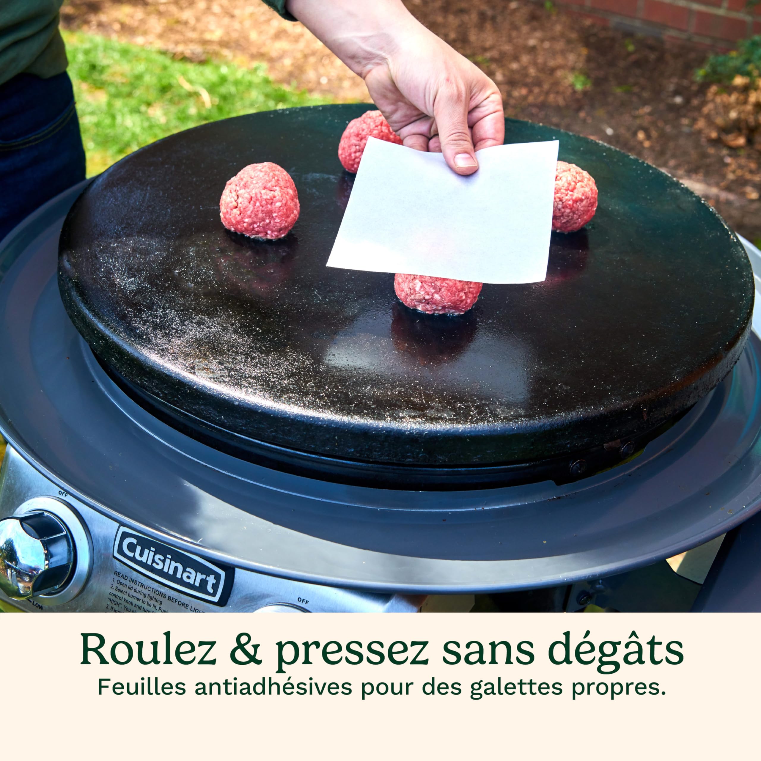 cuisinart-kit-presse-burger-fonte-17-cm-smash-burger-avec-spatule-et-feuilles-an image 4