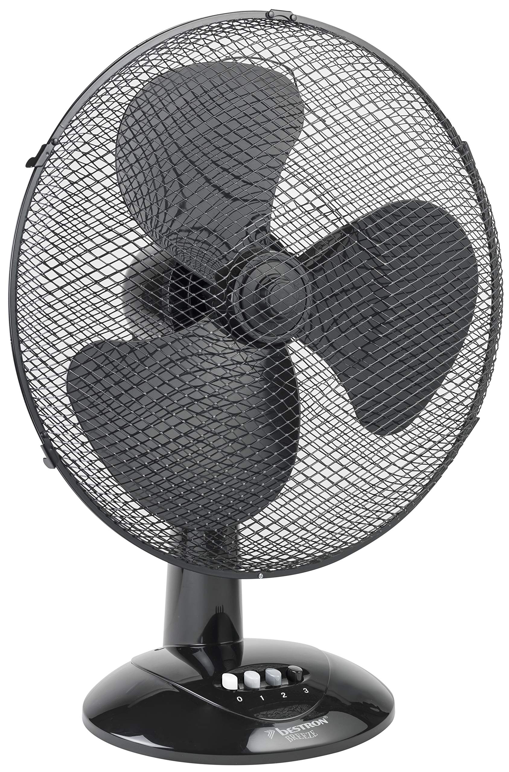 bestron-ddf45z-ventilateur-de-table-45-cm-3-vitesses-oscillation-80-45-w-noir image 1