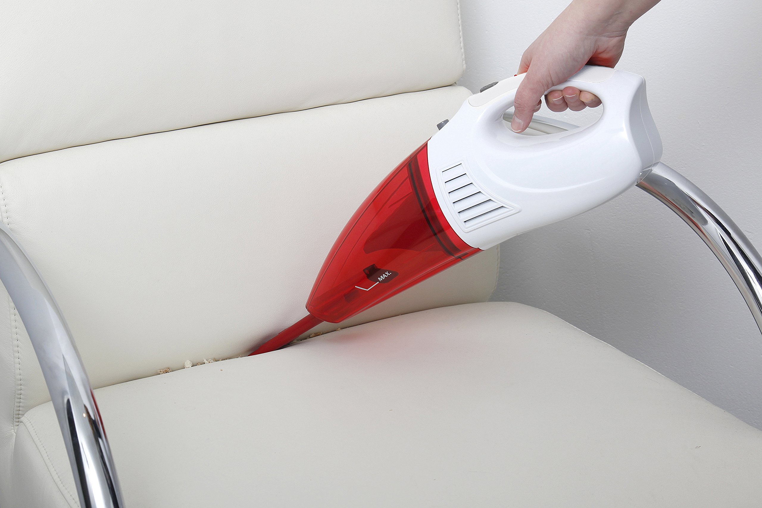 bestron-avc225w-aspirateur-main-sans-fil-humide-et-sec-450-ml-25-w-rouge-blanc image 4