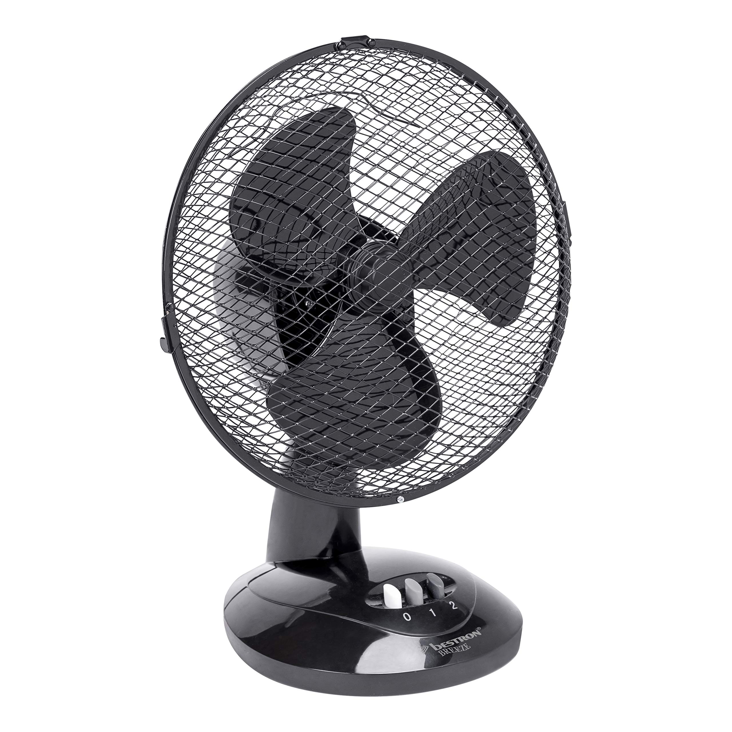 bestron-ddf27w-ventilateur-de-table-27-cm-oscillation-75-2-vitesses-30-w-blanc image 6