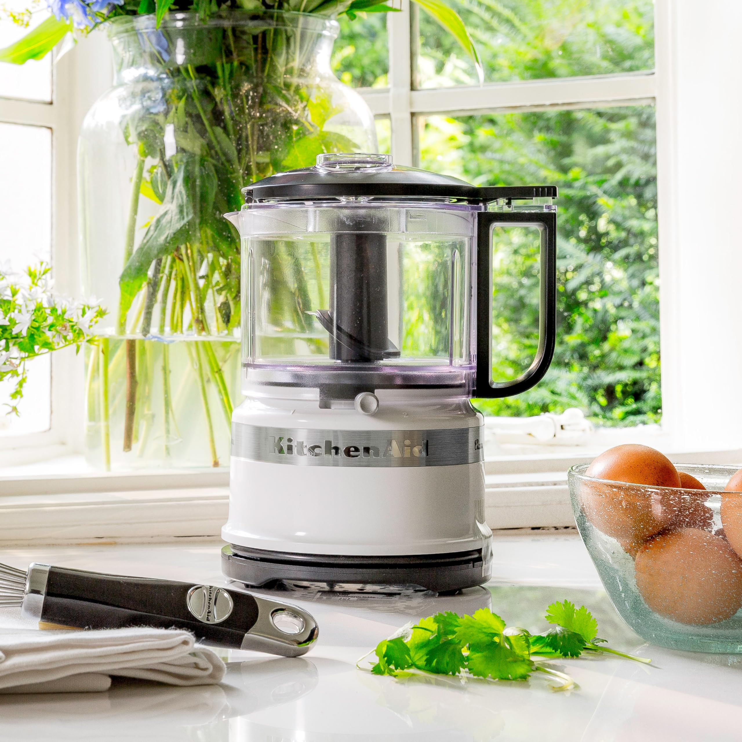 kitchenaid-mini-robot-de-cuisine-830ml-blanc-mixeur-lectrique-compact-2-vitesses image 4