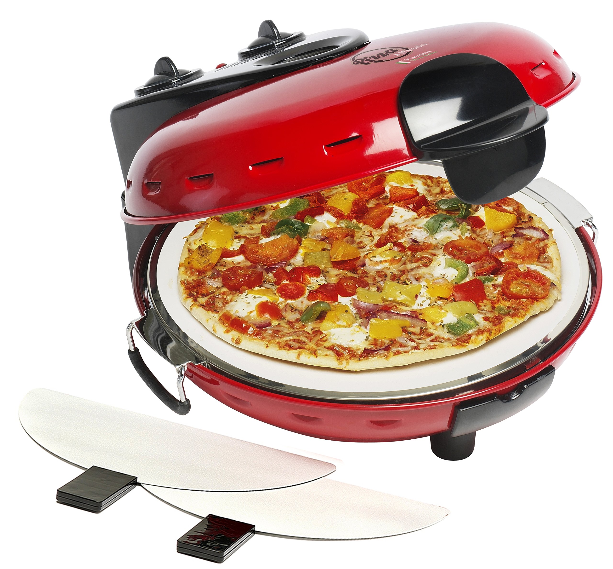 bestron-dld9070-viva-italia-four-pizza-lectrique-1000-w-avec-pierre-31-cm-chaleu image 2